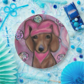 Assiettes En Carton Dachshund (Fête)