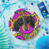 ASSIETTES EN CARTON DACHSHUND (Fête)