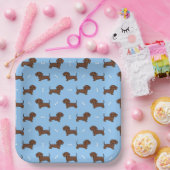 Assiettes En Carton Dachshund Dog  (Fête)