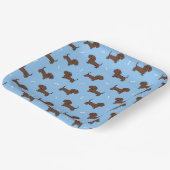 Assiettes En Carton Dachshund Dog  (Angulaire)