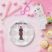 Assiettes En Carton Dachshund Fête de l'Indépendance Plaques (Fête)