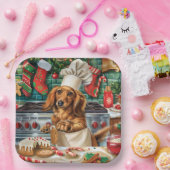 Assiettes En Carton Dachshund Gîtes : Noël festif (Fête)