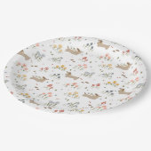 Assiettes En Carton Dachshund Lover Weiner Chien Saucisse Chien Fleur  (Angle)