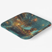 Assiettes En Carton Dachshund Noël Festive Voyage (Angulaire)