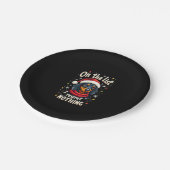 Assiettes En Carton Dachshund Santa On The Naughty List Dachshund Chri (Angle)