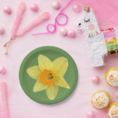 Assiettes En Carton Daffodique de printemps jaune (Fête)