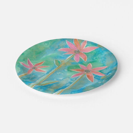 Assiettes En Carton Dainty Daisies III (Angle)