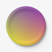 Assiettes En Carton DAISON DOUCE Bleu + Plaques de papier pourpre dégr (Devant)