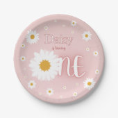 Assiettes En Carton Daisy 1st Birthday (Devant)