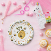 Assiettes En Carton Daisy Beehive Bumblebee Bee Baby shower (Fête)
