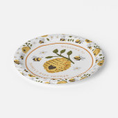 Assiettes En Carton Daisy Beehive Bumblebee Bee Baby shower (Angle)