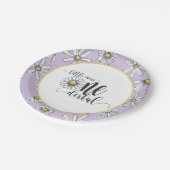 Assiettes En Carton Daisy Birthday Plate - Little Miss ONEderful - Pur (Angle)