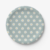 Assiettes En Carton Daisy Boho Floral (Devant)