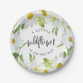 Assiettes En Carton Daisy Fleur sauvage Baby shower été fleuri (Devant)