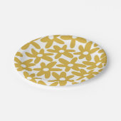 Assiettes En Carton Daisy Time Joli Rétro Moderne Fleurs de moutarde (Angle)