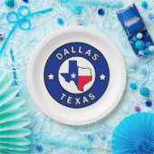 Assiettes En Carton Dallas Texas (Fête)
