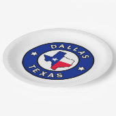 Assiettes En Carton Dallas Texas (Angle)