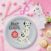 Assiettes En Carton Dalmatie de Noël (Fête)