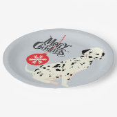 Assiettes En Carton Dalmatie de Noël (Angle)