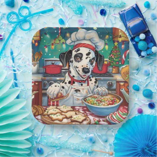 Assiettes En Carton Dalmatie : Noël festif (Fête)
