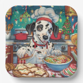 Assiettes En Carton Dalmatie : Noël festif (Recto)
