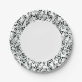 Assiettes En Carton Damas (Devant)