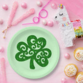 Assiettes En Carton Damask Clover (Fête)