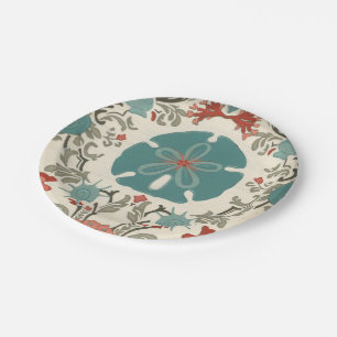 Assiettes En Carton Damassé côtière II