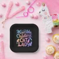Dame de chat misérable sans enfants