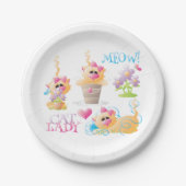 Assiettes En Carton Dame du chat (Devant)