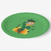 Assiettes En Carton Dancing leprechaun, dessin animé de la Saint Patri (Angle)