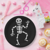 Assiettes En Carton Dancing Skeleton Parties scintillant Halloween (Fête)