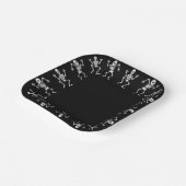 Assiettes En Carton Dancing Skeleton Plaques de papier Halloween (Angulaire)