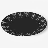Assiettes En Carton Dancing Skeleton Plaques de papier Halloween (Angle)