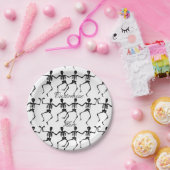 Assiettes En Carton Dancing Skeletos Halloween Thunder_Cove (Fête)