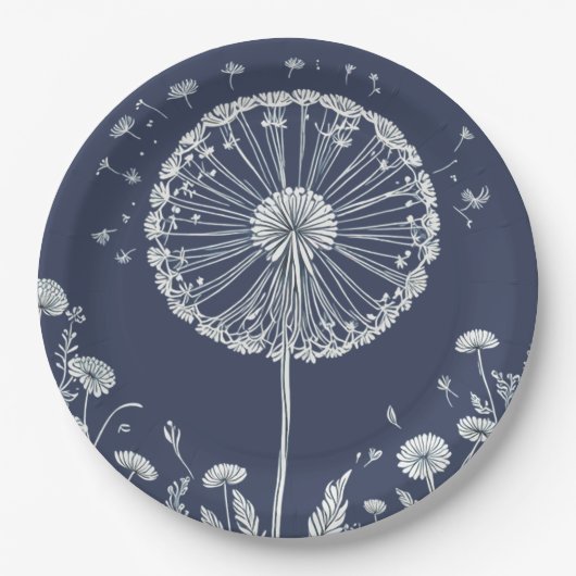 Assiettes En Carton Dandelion (Devant)
