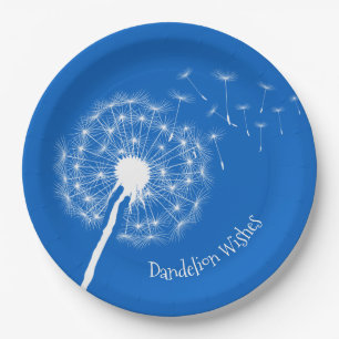Assiettes En Carton Dandelion Souhaite Plaques de papier design