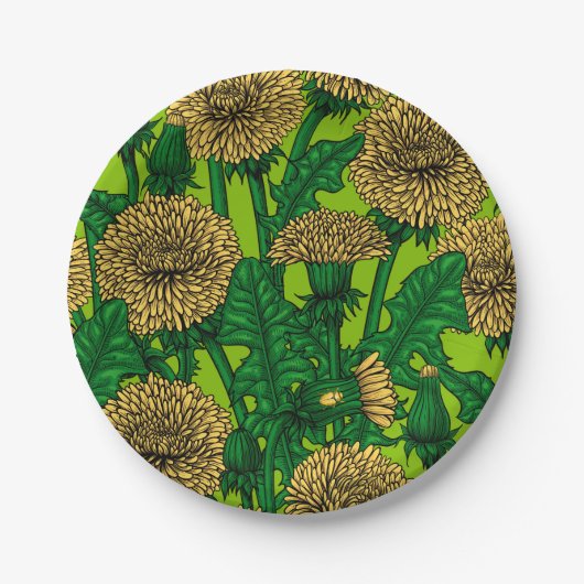 Assiettes En Carton Dandelions (Devant)