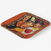 Assiettes En Carton Dangers de la pompe (Angulaire)