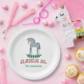 Assiettes En Carton Danois Joyeux Cheval de Dala de Noël (Fête)
