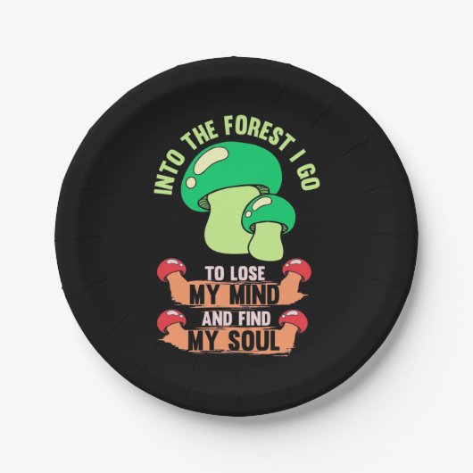 Assiettes En Carton Dans La Forêt Champignons Hunter Go (Devant)