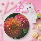 Assiettes En Carton Dans Le Jardin Dahlia 1 (Fête)