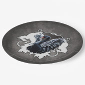 Assiettes En Carton Dans l'ombre de l'élégance : Un cygne noir. (Angle)