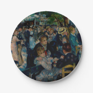 Assiettes En Carton Danse au Moulin de la Galette - Auguste Renoir