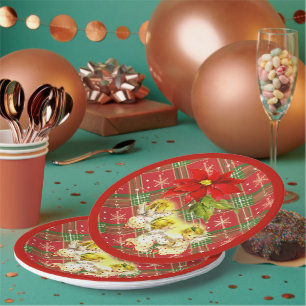 Assiettes En Carton Danse Bébé Anges Plaques de Noël