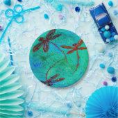 Assiettes En Carton Danse de libellule (Fête)