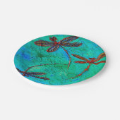 Assiettes En Carton Danse de libellule (Angle)