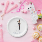 Assiettes En Carton Danse De Mariée Et De Pièce (Fête)