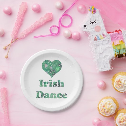 Assiettes En Carton Danse d'Irlandais d'amour (Fête)