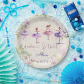 Assiettes En Carton Danse et tournoi ballerine aquarelle anniversaire (Fête)